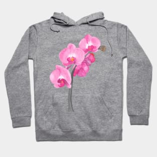 Watercolor orchid Hoodie